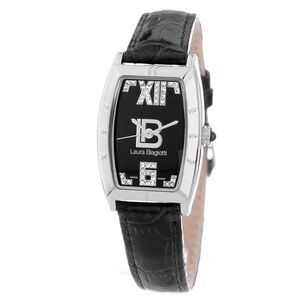 Laura Biagiotti Black Leather Dress Women's Watch